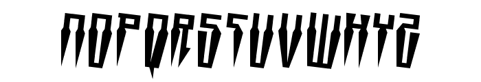 Swordtooth Rotated 2 Font UPPERCASE