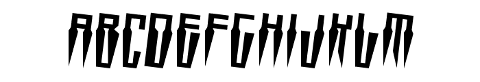 Swordtooth Rotated 2 Font LOWERCASE