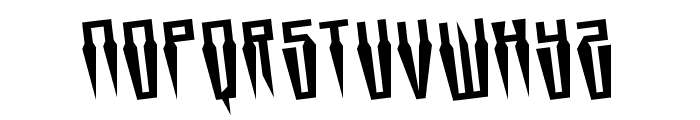 Swordtooth Rotated Font LOWERCASE
