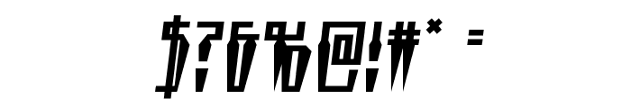 Swordtooth Semi-Italic Font OTHER CHARS