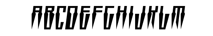 Swordtooth Semi-Italic Font LOWERCASE