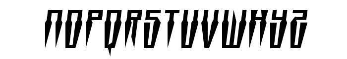 Swordtooth Semi-Italic Font LOWERCASE