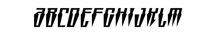 Swordtooth Squat Italic Font UPPERCASE