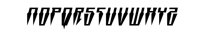 Swordtooth Squat Italic Font UPPERCASE