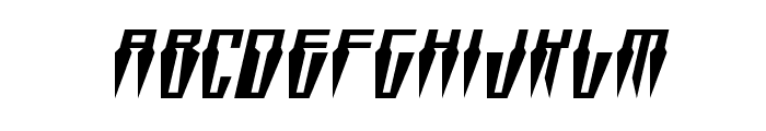 Swordtooth Squat Italic Font LOWERCASE