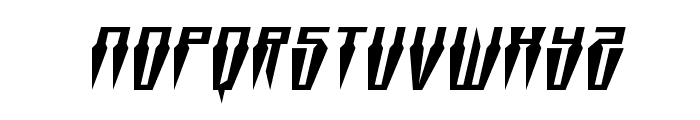 Swordtooth Squat Italic Font LOWERCASE