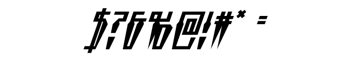 Swordtooth Super-Italic Font OTHER CHARS