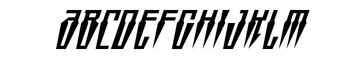 Swordtooth Super-Italic Font UPPERCASE