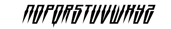 Swordtooth Super-Italic Font LOWERCASE
