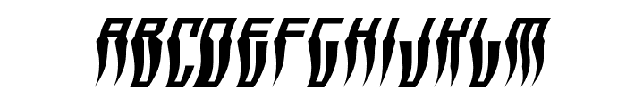Swordtooth Warped Italic Font LOWERCASE