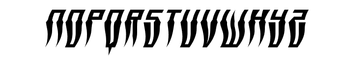 Swordtooth Warped Italic Font LOWERCASE