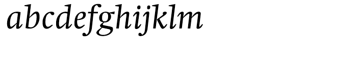 Swift Italic Font LOWERCASE