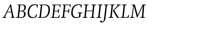 Swift Light Italic Font UPPERCASE