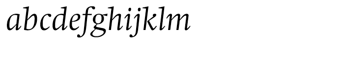 Swift Light Italic Font LOWERCASE