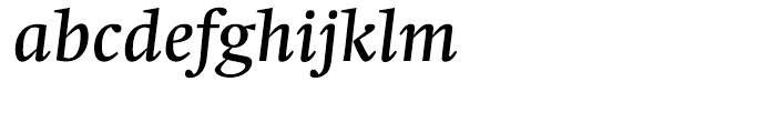 Swift Medium Italic Font LOWERCASE