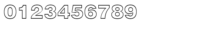 Swiss 721 Black Outline Font OTHER CHARS