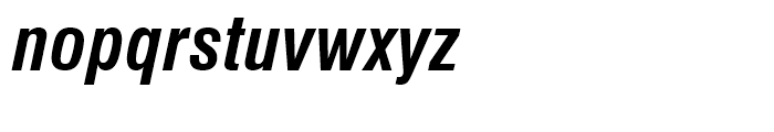 Swiss 721 Bold Italic Condensed Font LOWERCASE
