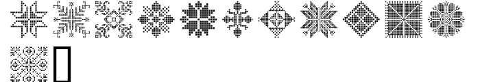 Swiss Folk Geometric Ornaments Font LOWERCASE