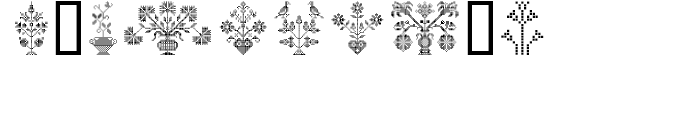Swiss Folk Ornaments Floral Font OTHER CHARS