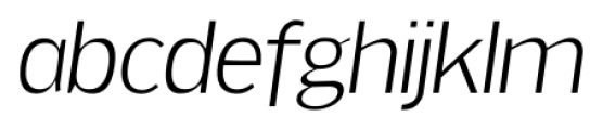 Sweck Light Italic Font LOWERCASE