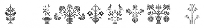 Swiss Folk Ornaments Floral Font OTHER CHARS