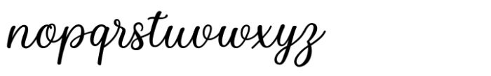 Swallow Script Regular Font LOWERCASE