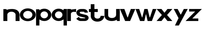 Swara Typefont Expanded Font LOWERCASE