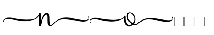 Swash Monogram Font LOWERCASE