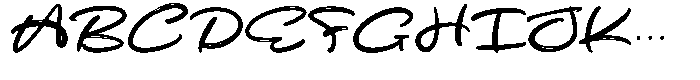 Swatch Out Font UPPERCASE