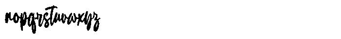 Swatch Out Font LOWERCASE
