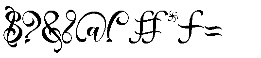 Sweet Amora Monogram Sweet Amora Regular Font OTHER CHARS