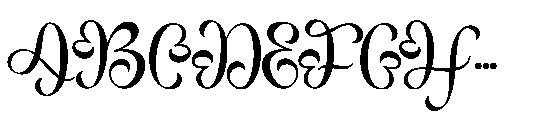 Sweet Amora Monogram Sweet Amora Regular Font UPPERCASE