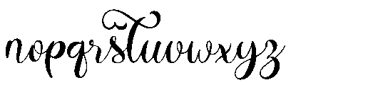 Sweet Amora Monogram Sweet Amora Regular Font LOWERCASE