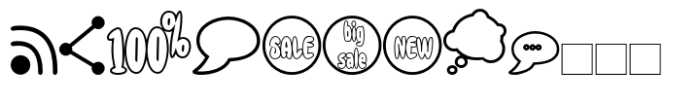 Sweet Bubble Doodle Font UPPERCASE