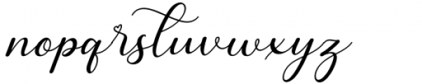 Sweet Butterfly Italic Font LOWERCASE
