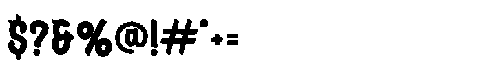Sweet Combo Display Font OTHER CHARS