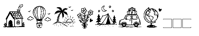 Sweet Daisy Doodles Font UPPERCASE