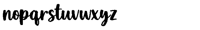 Sweet Daisy Smooth Font LOWERCASE