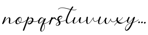 Sweet Flower Monogram Italic Font LOWERCASE