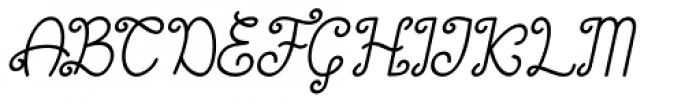 Sweet Gracia Italic Font UPPERCASE