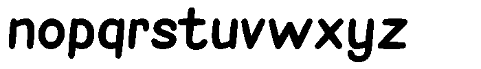 Sweet Kiddish Font LOWERCASE