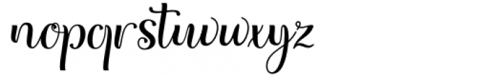 Sweet Lady Regular Font LOWERCASE
