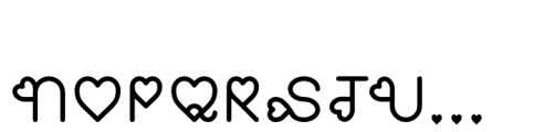 Sweet Love Land Style 1 Font UPPERCASE