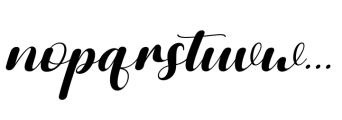 Sweet Monica Regular italic Font LOWERCASE