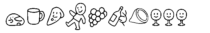 Sweet Roast Line art Regular Font OTHER CHARS