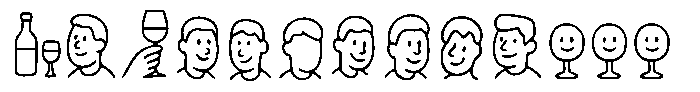 Sweet Roast Line art Regular Font UPPERCASE