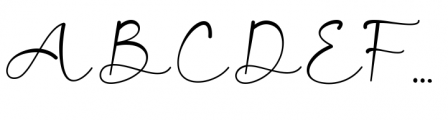 Sweet Signature Regular Font UPPERCASE