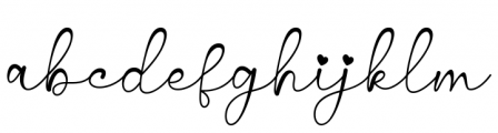 Sweet Signature Regular Font LOWERCASE