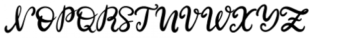 Sweet Tooth Script Font UPPERCASE