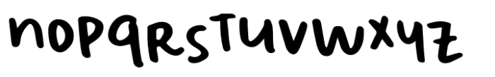 Sweet Zine Jumpy Font LOWERCASE